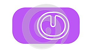 Power Button Outline Icon, On Off Switch, User Interface Control, vector design Generative AI