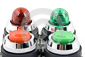 Power button and status indicator light