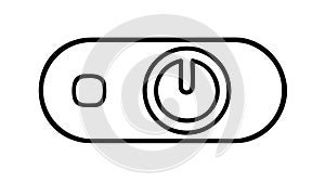 Power Button Toggle Icon for Electronic Devices, vector design Generative AI