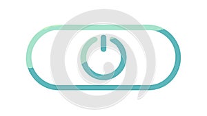 Power button or toggle switch, symbolizing control and energy, vector design Generative AI