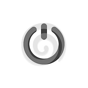 Power button vector icon