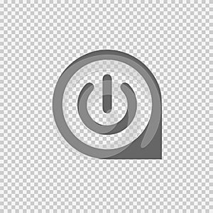 Power button vector. Start vector icon. Vector EPS 10