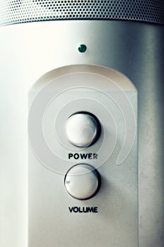 Power button and volume knob