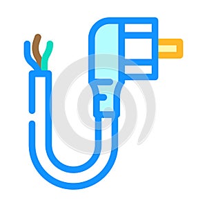 power cables color icon vector illustration