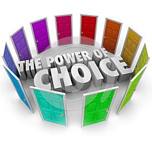 Power of Choice Many Doors Opportunity Decide Best Option photo