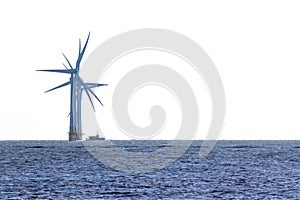 Power and clean energy industry image with white background copy-space