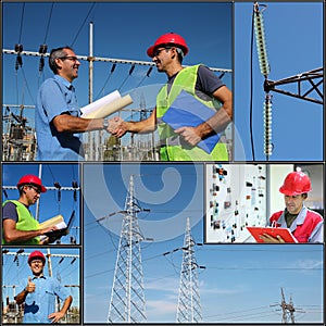Power Company Electrical Engineers - Collage