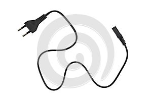 Power Cord Cable isolated on white background,Clipping path Included