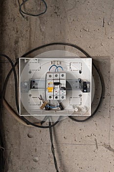 Protective shutdown device. Power distribution box