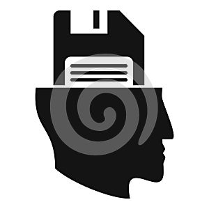 Power education icon simple vector. Creative mind