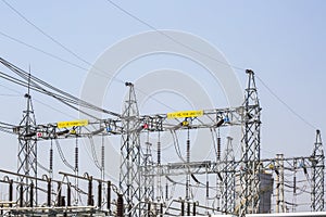 Power electrical substation yard