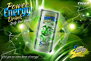 Power energy drink ads