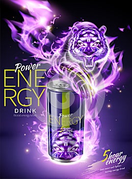 Power energy drink ads