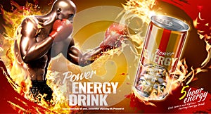 Power energy drink ads