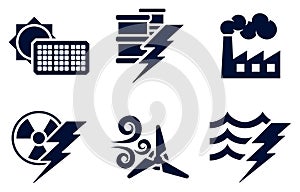 Power and Energy Icons