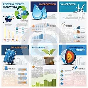 Power And Energy Renewable Chart Diagram Infographic