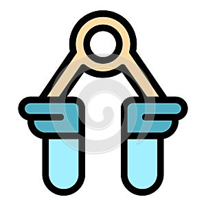 Power espander icon vector flat