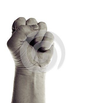 Power fist isolated
