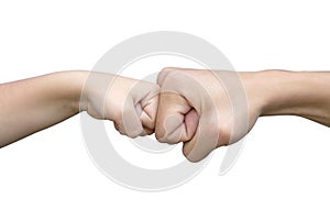 Power five, fist bump or brofist