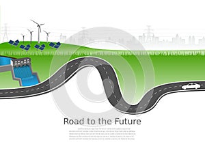 Power generation system renewable Clean energy from nature, such as wind, solar, water energy, can be used to produce electricity.