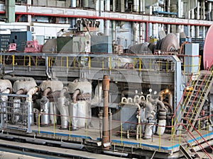 Power generator and steam turbine during repair