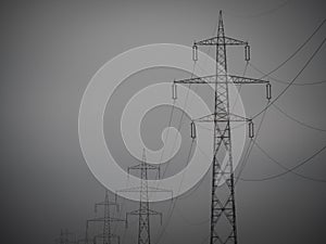 Power grid. Electric energy network