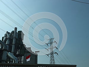 power grid tower with a capacity of 500 Kva