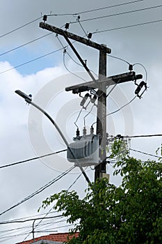 Power grid transformer photo