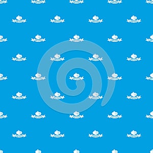 Power heater pattern vector seamless blue