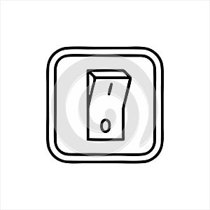 Power icon. Power Switch Icon. Shut Down, switch on or off symbol. Line and solid icons.