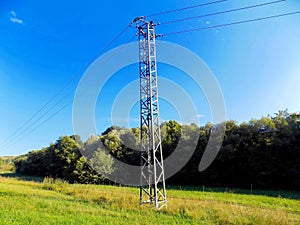 Power line column