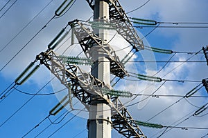 The power line tower