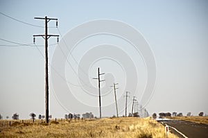 Power Lines Heat Haze photo