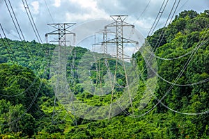 Power Lines in a Rural Area