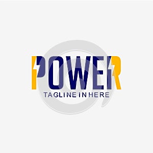Power Logo Vector Template Design Illustration