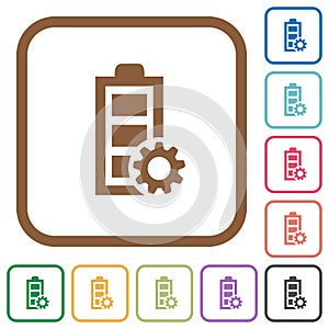 Power management simple icons