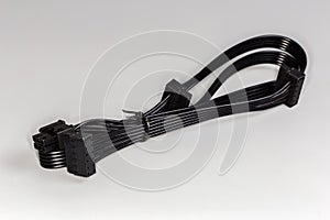 Power multi-strand ribbon cable of modular computer power supply