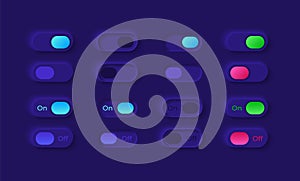 Power on and off UI elements kit