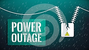 Power outage illustration