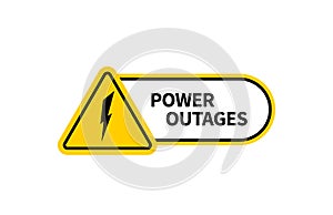 Power outage sign photo