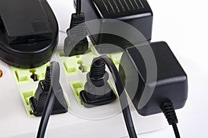 Power outlets and cords adapters