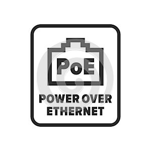 Power over Ethernet symbol photo