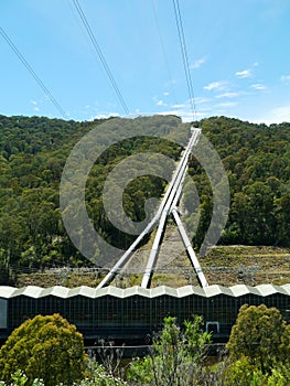 Power plant in the Australian mountains