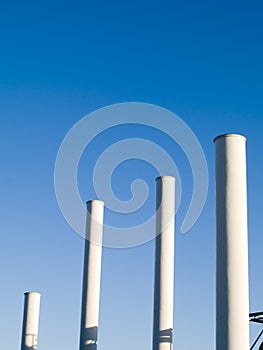 Power plant chimneys