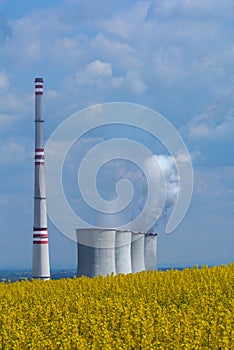 Power plant cooling towers