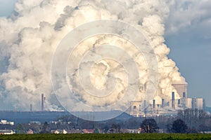 Power plant emission photo