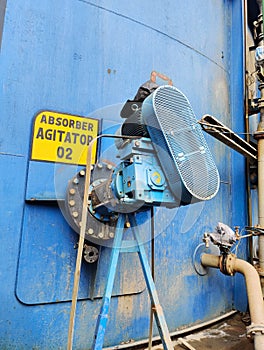 Power plant machine: absorber agitator: Flue Gas desulfurization FGD photo