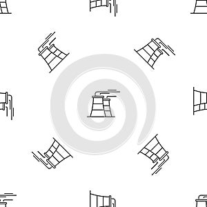 Power plant pattern seamless vector