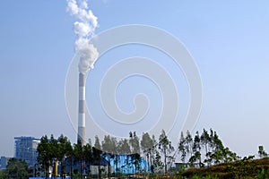 Power plants chimney