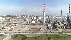 Power plants and oil refineries. Matosinhos, Portugal